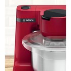 Кухонная машина Bosch MUM RED MUMS2ER01, 700 Вт, 3.8 л, 4 скорости, 3 насадки, красная - фото 7548814