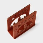 Салфетница деревянная Доляна «Новогодняя ночь», 11×5,5×11 см, цвет мокко - фото 25555430