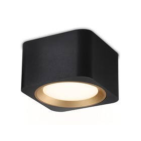 Светильник накладной со сменной лампой Ambrella light, Techno, TN70832, GX53, цвет чёрный, золото