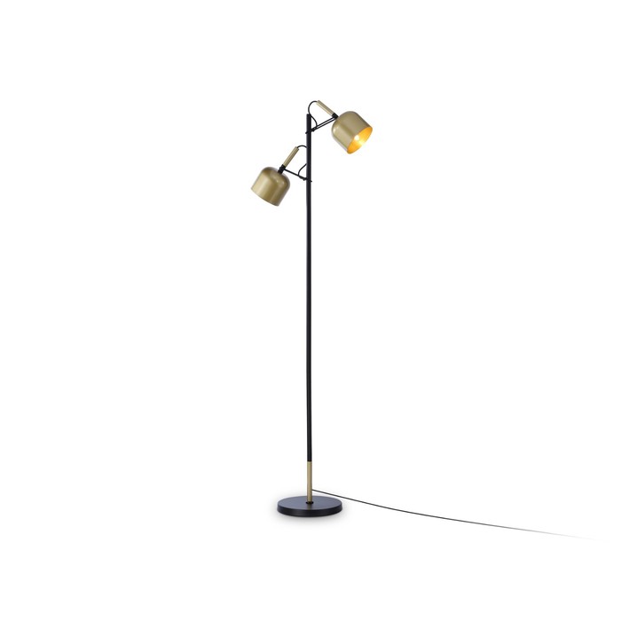 Светильник напольный с выключателем на проводе Ambrella light, Traditional, TR97125, 2хE27, цвет золото, чёрный - Фото 1