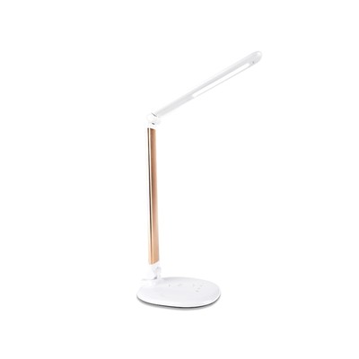 Светодиодная настольная лампа с беспроводной зарядкой Ambrella light, Desk, DE525, LED, 7 Вт, 280Lum, 3000-6400К, цвет золото