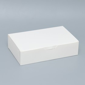 Коробка складная пищевая, белая 24 х 15 х 6 см