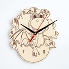 Часы настенные «Дракон», детские, раскраска, бесшумные, плавный ход, 21.7×24.5 см, от батарейки 1×АА - Фото 2