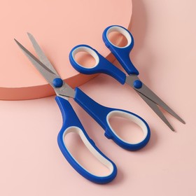 {{photo.Alt || photo.Description || 'УЦЕНКА Набор ножниц универсальных 2 шт. 5.5&quot;/7.5&quot; кольца пластик МИКС АУ'}}