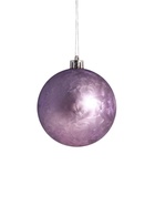 Ёлочные игрушки «Элит диско», шары новогодние, набор 9 шт., d=8 см, сиреневый/белый 9510602
