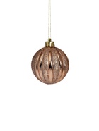 Ёлочные игрушки «Изабель», шары новогодние, набор 9 шт., геометрия, золото - фото 120052536