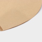 Фильтры для заваривания кофе V60 Доляна Tasty, неотбелённые, набор 50 шт., 13×12 см, бумага - Фото 3