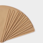 Фильтры для заваривания кофе V60 Доляна Tasty, неотбелённые, набор 50 шт., 13×12 см, бумага - Фото 7