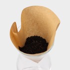 Набор фильтров для заваривания кофе Доляна V60 Tasty, неотбелённые, 50 шт. - Фото 10