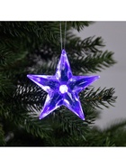 Ёлочная игрушка «Звезда», 8.5х8.5х2.8 см, 1 LED, от батареек, свечение мульти (RGB) - Фото 4