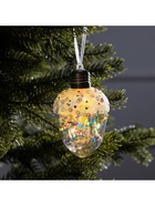 Ёлочный шар «Жёлудь», 12×7 см, 4 LED, от батареек, свечение тёплое белое - Фото 4