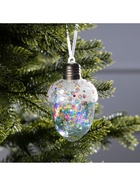 Ёлочный шар «Жёлудь», 12×7 см, 4 LED, от батареек, свечение тёплое белое - Фото 5