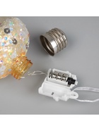 Ёлочный шар «Жёлудь жёлтый», 12×7 см, 4 LED, от батареек, свечение тёплое белое - Фото 6