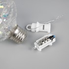 Ёлочный шар «Морозный кристалл», батарейки, 1 LED, свечение тёплое белое - фото 7580968