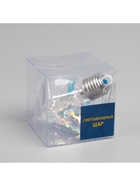 Ёлочный шар «Морозный кристалл», 11×7.5 см, 1 LED, от батареек, свечение RGB - Фото 9