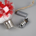 Ёлочный шар «Красные лепестки», батарейки, 5 LED, свечение тёплое белое - Фото 5