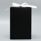 Коробка подарочная складная, упаковка, «Черная», 12 х 18 х 12 см - фото 10985925