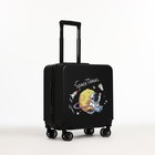 Чемодан детский 31 л (S), отдел на молнии, 4 колеса, цвет чёрный - Фото 2