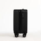 Чемодан детский 31 л (S), отдел на молнии, 4 колеса, цвет чёрный - Фото 3
