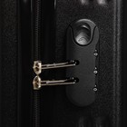 Чемодан детский 31 л (S), отдел на молнии, 4 колеса, цвет чёрный - Фото 6