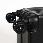 Чемодан детский 31 л (S), отдел на молнии, 4 колеса, цвет чёрный - Фото 7