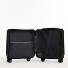 Чемодан детский 31 л (S), отдел на молнии, 4 колеса, цвет чёрный - Фото 8