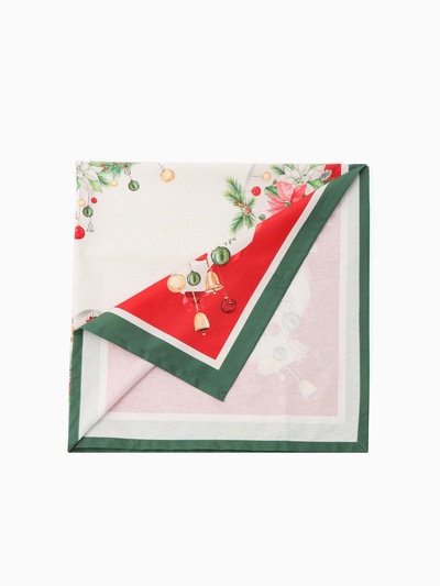 Набор новогодний «Этель. Рождественский венок»: скатерть 110×150 см, с ВГМО, салфетки 40×40 см, 4 шт.
