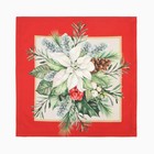 Набор новогодний «Этель. Рождественский венок»: скатерть 150×220 см, с ВГМО, салфетка 40×40 см - 12 штук - Фото 6