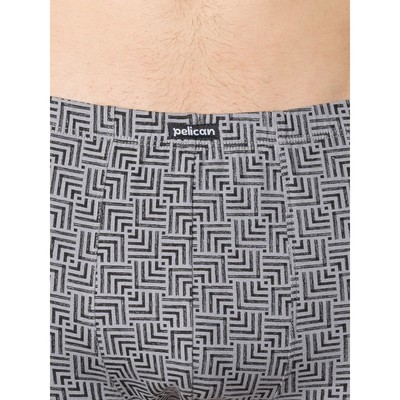 Трусы мужские, размер 52, цвет серый