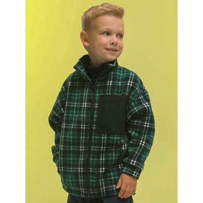 Куртка для мальчиков, рост 104 см, цвет зелёный