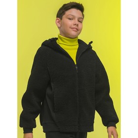 Куртка для мальчиков, рост 98 см, цвет чёрный