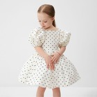 Платье нарядное детское MINAKU: PartyDress, цвет белый, рост 98 см - фото 320273826