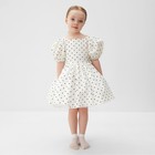 Платье нарядное детское MINAKU: PartyDress, цвет белый, рост 98 см - Фото 2