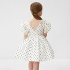 Платье нарядное детское MINAKU: PartyDress, цвет белый, рост 98 см - Фото 4