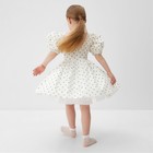 Платье нарядное детское MINAKU: PartyDress, цвет белый, рост 98 см - Фото 5