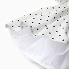 Платье нарядное детское MINAKU: PartyDress, цвет белый, рост 98 см - Фото 9