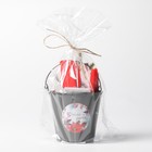 Набор новогодний подарочный Доляна «Тепла и уюта» : полотенце 30×60, лопатка, кисть, губка - Фото 6