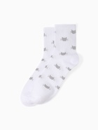 Набор новогодний подарочный KAFTAN «Киса», маска, носки размер 36-39 (23-25 см), открытка 2 шт. - фото 119048226