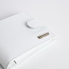 Кошелёк на кнопке, TEXTURA, цвет белый - фото 25328393