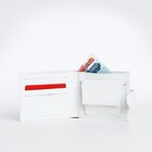 Кошелёк на кнопке, TEXTURA, цвет белый - фото 25328398