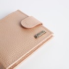 Кошелёк женский на кнопке, TEXTURA, цвет пудра - фото 23030937