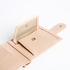 Кошелёк женский на кнопке, TEXTURA, цвет пудра - фото 23030938