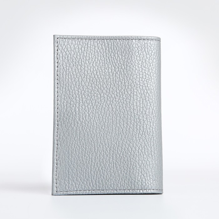 Обложка для паспорта, TEXTURA, цвет серый