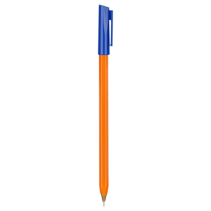 Ручка шариковая Стамм "800", узел 0.7 мм, синие чернила, оранжевый корпус
