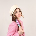 Расчёска массажная, широкая, вентилируемая, 8.5×20.5 см, PVC коробка, цвет бирюзовый/розовый - Фото 11