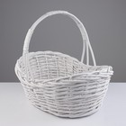 Набор корзин, 3 шт, 53х37х23х16 H46 см, 44х29х20х13 H38 см, 35х20х17х10 H30 см, белый, лоза 10060535