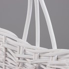 Набор корзин, 3 шт, 53х37х23х16 H46 см, 44х29х20х13 H38 см, 35х20х17х10 H30 см, белый, лоза 10060535