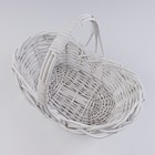 Набор корзин, 3 шт, 53х37х23х16 H46 см, 44х29х20х13 H38 см, 35х20х17х10 H30 см, белый, лоза 10060535