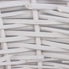 Набор корзин, 3 шт, 53х37х23х16 H46 см, 44х29х20х13 H38 см, 35х20х17х10 H30 см, белый, лоза 10060535