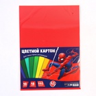 Цветной картон тонированный, 18 листов, 18 цветов, немелованный, двусторонний, 140 г/м², Человек-паук - Фото 9